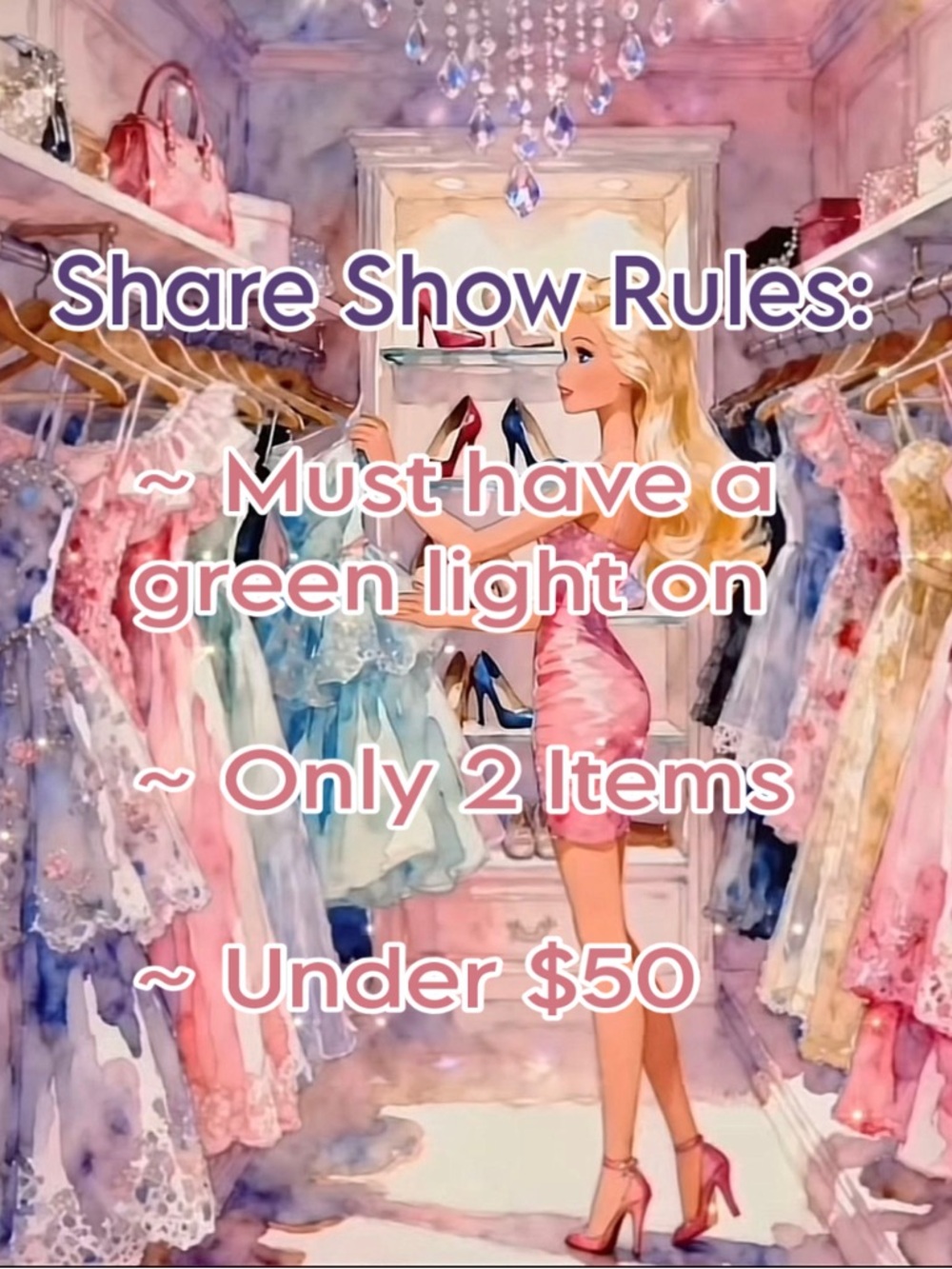 Share Show Rules Flyer